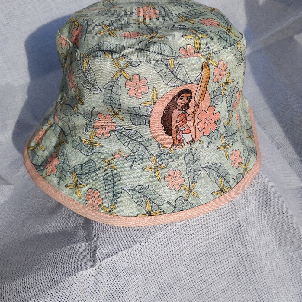 Disney Moana Tropical Bucket Hat - Pink and Green - Picture 7 of 8
